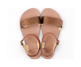 'VIBE' barefoot women's sandals - Laminated Bronze