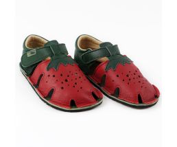 Sandale Barefoot Aranya piele  Red Hood - Tikki Shoes 